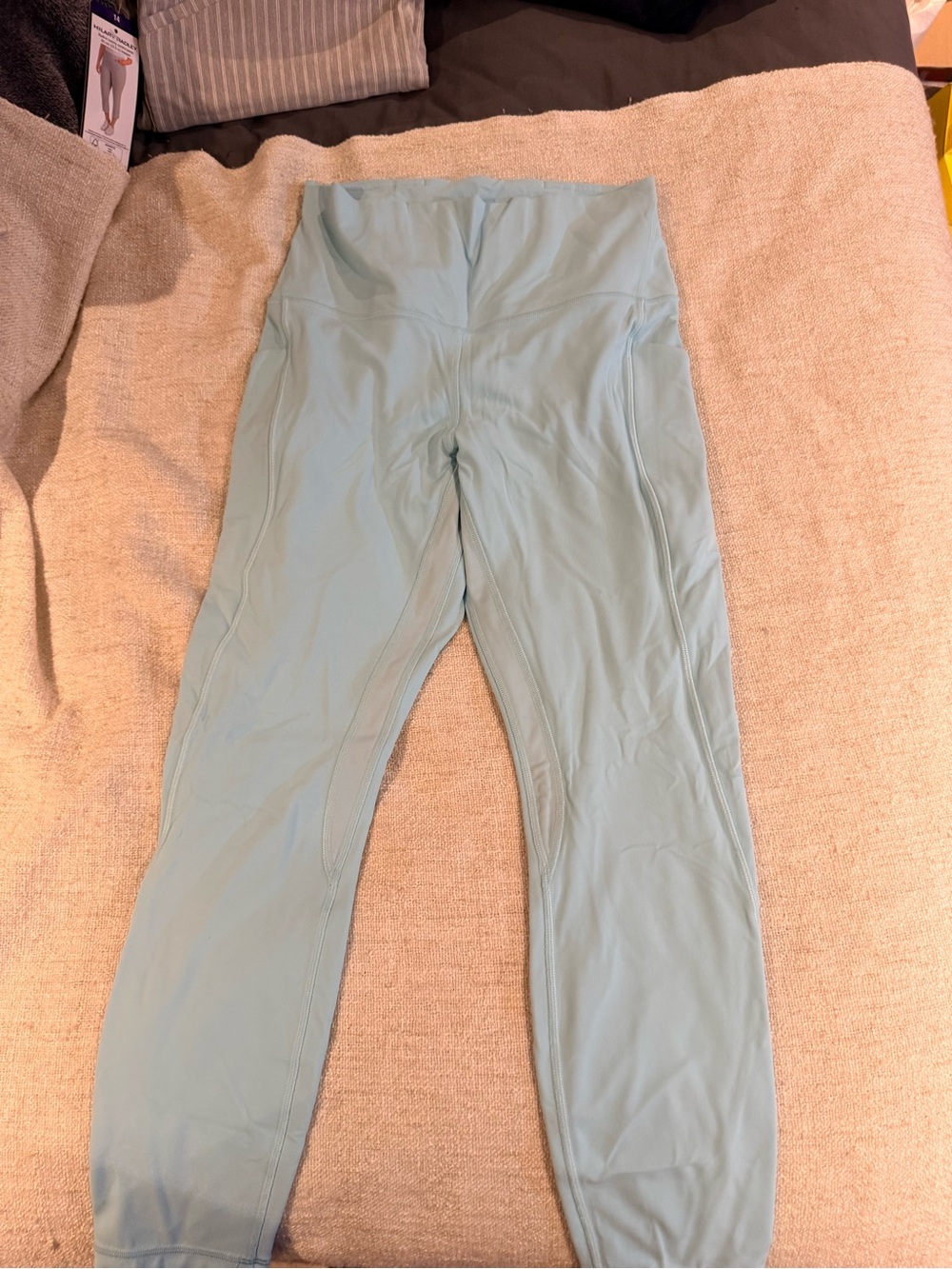 Lululemon Light Blue High Rise Leggings Size 8